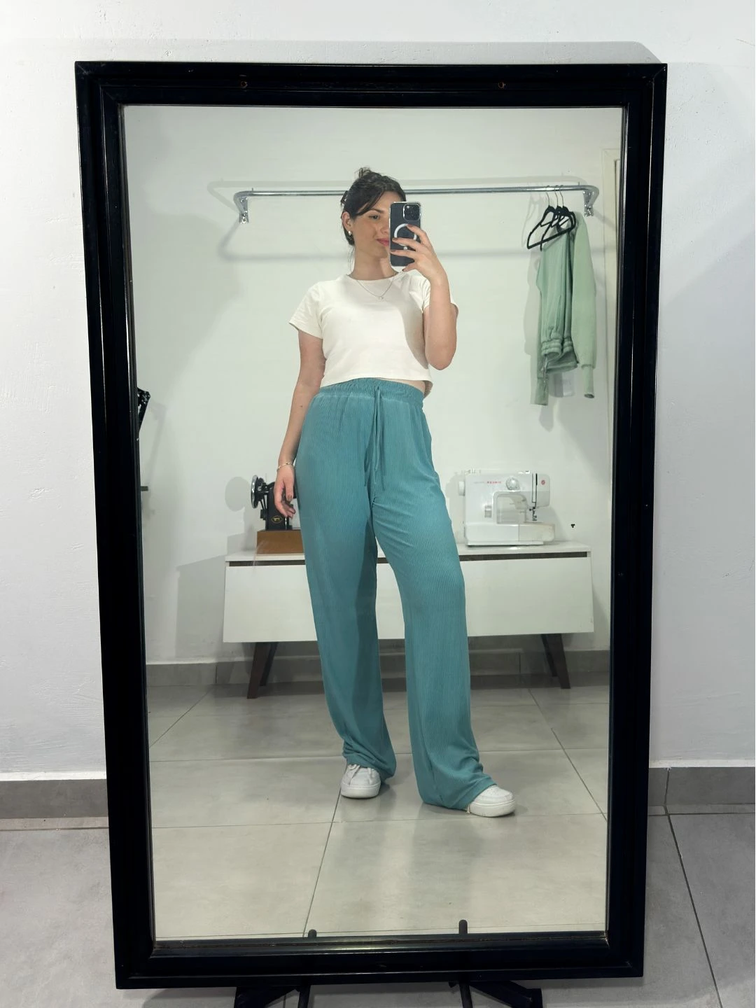 Molde calça reta malha feminina 1