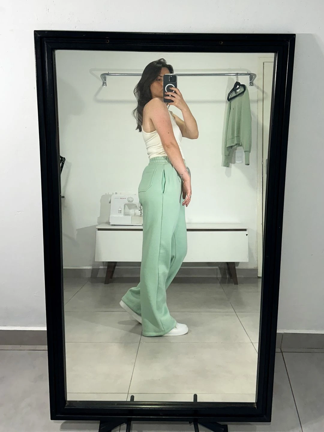 Molde calça reta moletom feminina 2